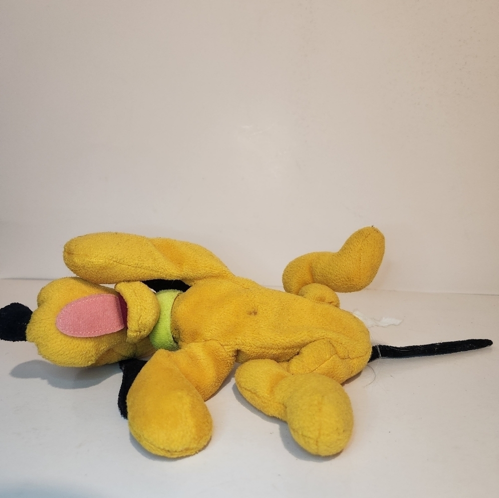7” Walt Disney World Disneyland beanie filled Pluto Plush Dog - Picture 6 of 10